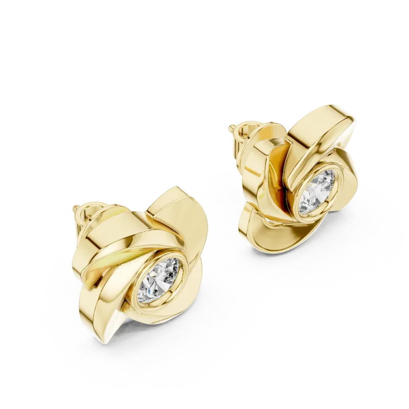 Swirll flower Earrings